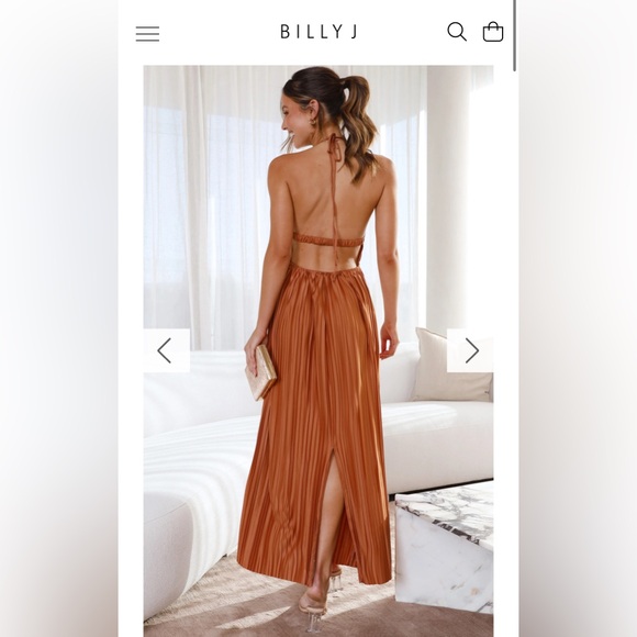 Frances Maxi Dress - Rust - Picture 2 of 8